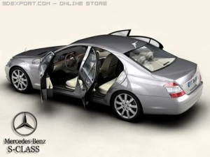mercedes s class 2006 3D Model