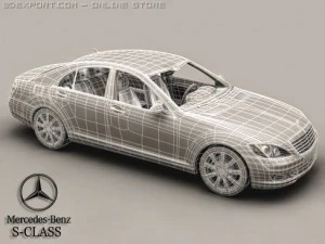 mercedes s class 2006 3D Model