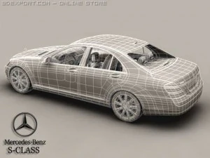 mercedes s class 2006 3D Model