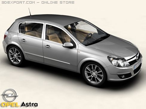 opel astra Modelo 3D .c4d .max .obj .3ds .fbx .stl .blend 