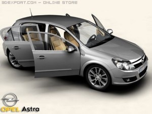 opel astra Modelo 3D