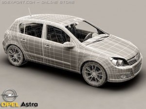 opel astra Modelo 3D