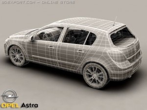 opel astra Modelo 3D