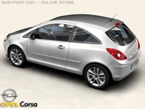 opel corsa 3Dモデル