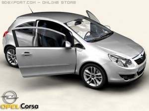 opel corsa 3Dモデル