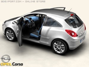 opel corsa 3Dモデル