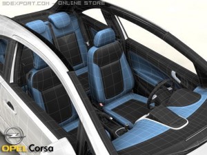 opel corsa 3Dモデル