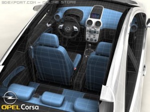 opel corsa 3Dモデル