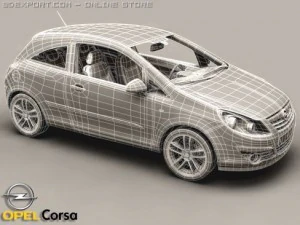 opel corsa 3D Model