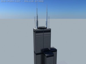 sears tower 3Dモデル