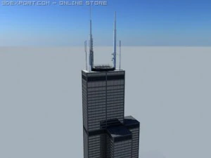 sears tower 3D Model