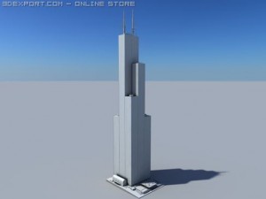 sears tower 3Dモデル