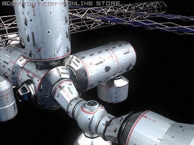 spacestation 3D मॉडल .c4d .max .obj .3ds .fbx .stl .blend 