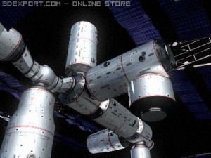 spacestation 3D मॉडल