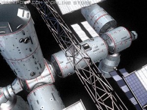 spacestation 3D मॉडल