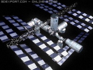 spacestation 3D मॉडल