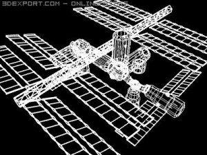 spacestation 3D मॉडल