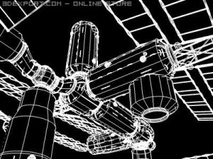 spacestation 3D मॉडल