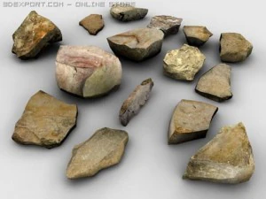 taş koleksiyonu 3D Model