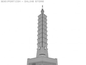 taipei 101 Modello 3D