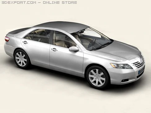 toyota camry 2007 3D Model .c4d .max .obj .3ds .fbx .stl .blend 