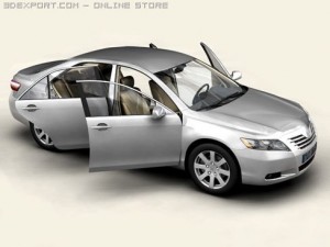 toyota camry 2007 3D Модель