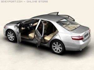 toyota camry 2007 3D Модель