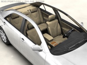 toyota camry 2007 3D Модель