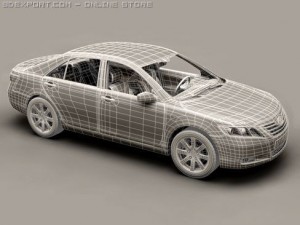 toyota camry 2007 3D Модель