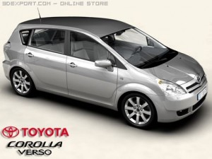 toyota corolla verso 3D Model