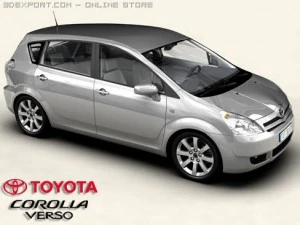 toyota corolla verso Modelo 3D