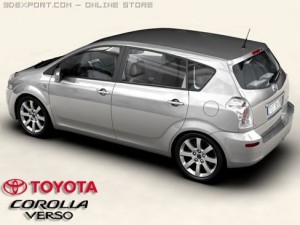 toyota corolla verso Modèle 3D