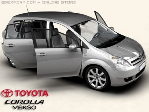 toyota corolla verso Modèle 3D