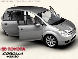 toyota corolla verso 3D Model