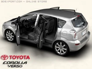 toyota corolla verso 3D Model