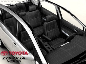 toyota corolla verso Modèle 3D
