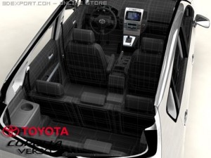 toyota corolla verso Modèle 3D