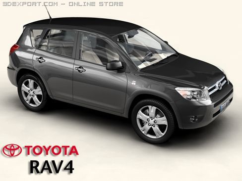 toyota rav4 3D-Modell .c4d .max .obj .3ds .fbx .stl .blend 
