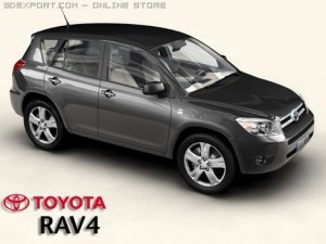 toyota rav4 3D मॉडल