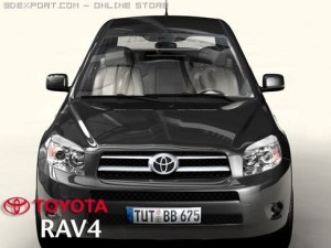 toyota rav4 3D-Modell