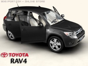 toyota rav4 3D-Modell