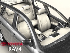 toyota rav4 3D-Modell