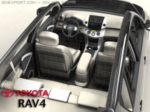 toyota rav4 3D-Modell