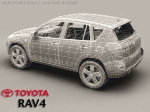 toyota rav4 3D-Modell