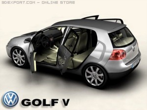 vw golf v 3D Модель