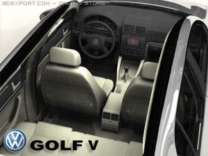vw golf v 3D Модель