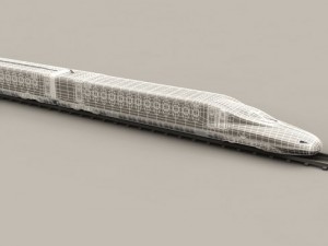 shinkansen n700 3D Модель
