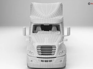 zwykła amerykańska ciężar&oacute;wka Model 3D