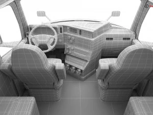 zwykła amerykańska ciężar&oacute;wka Model 3D