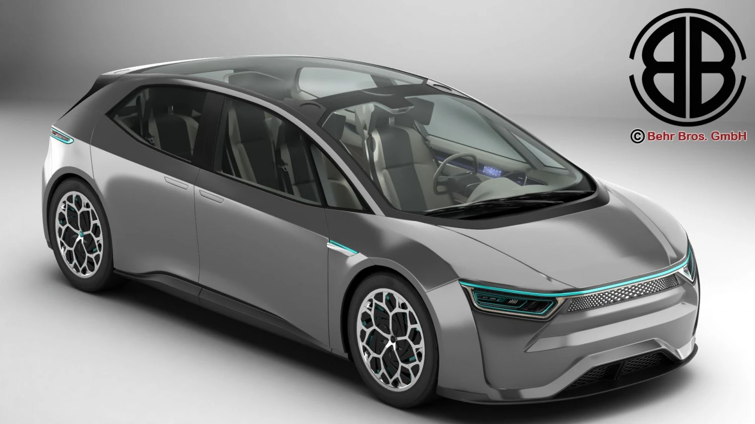 EV futuro generico Modello 3D .c4d .max .obj .3ds .fbx .stl .blend